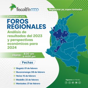 FECOLFIN INVITA A LOS FOROS REGIONALES DEL SFCOOP 2024 ¡INSCRÍBASE YA, CUPOS LIMITADOS!